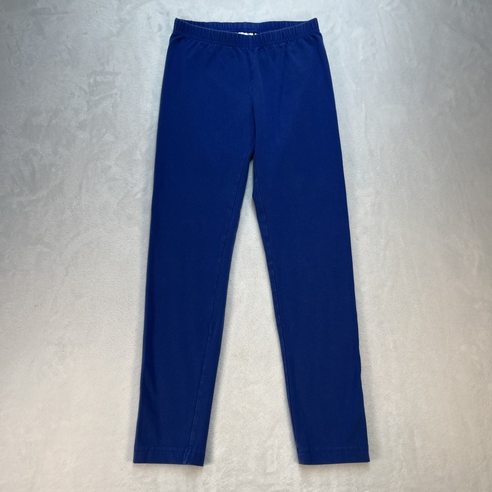 Hanna Andersson Leggings Girls 10 Stretch Pull On Blue Casual Basics Fall